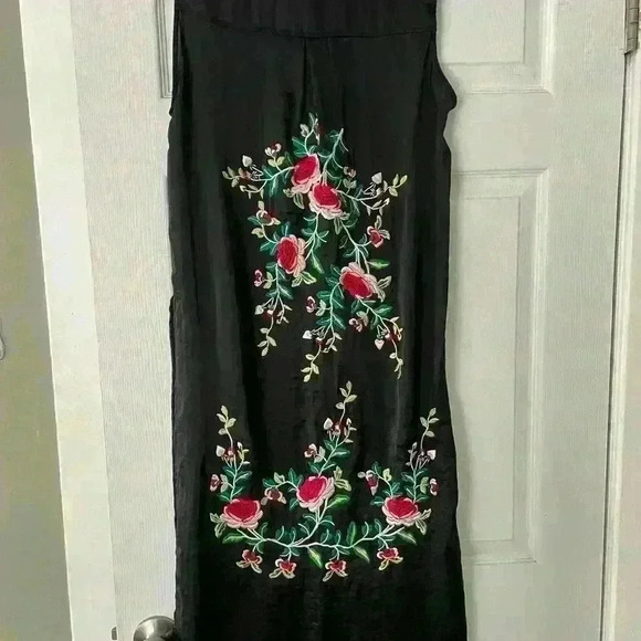 ZARA EMBROIDERED FLORAL SHIRT TUNIC- A42 - Picture 2 of 8